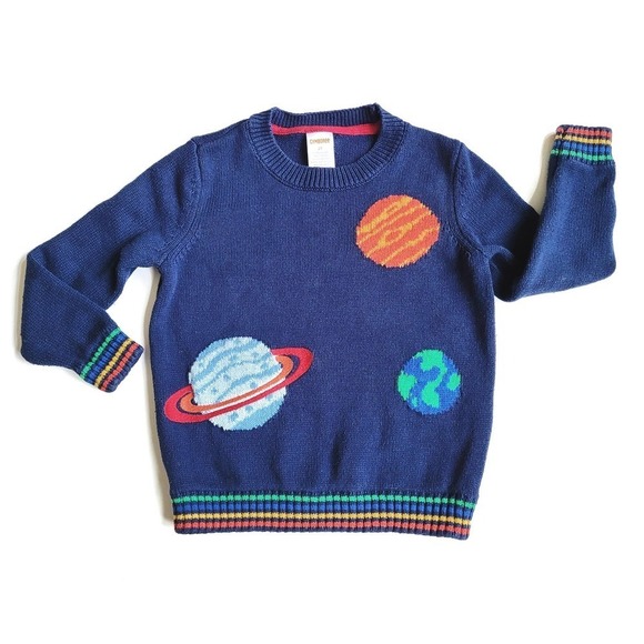 Gymboree Other - Gymboree Space 2T Knit Sweater Solar Planets